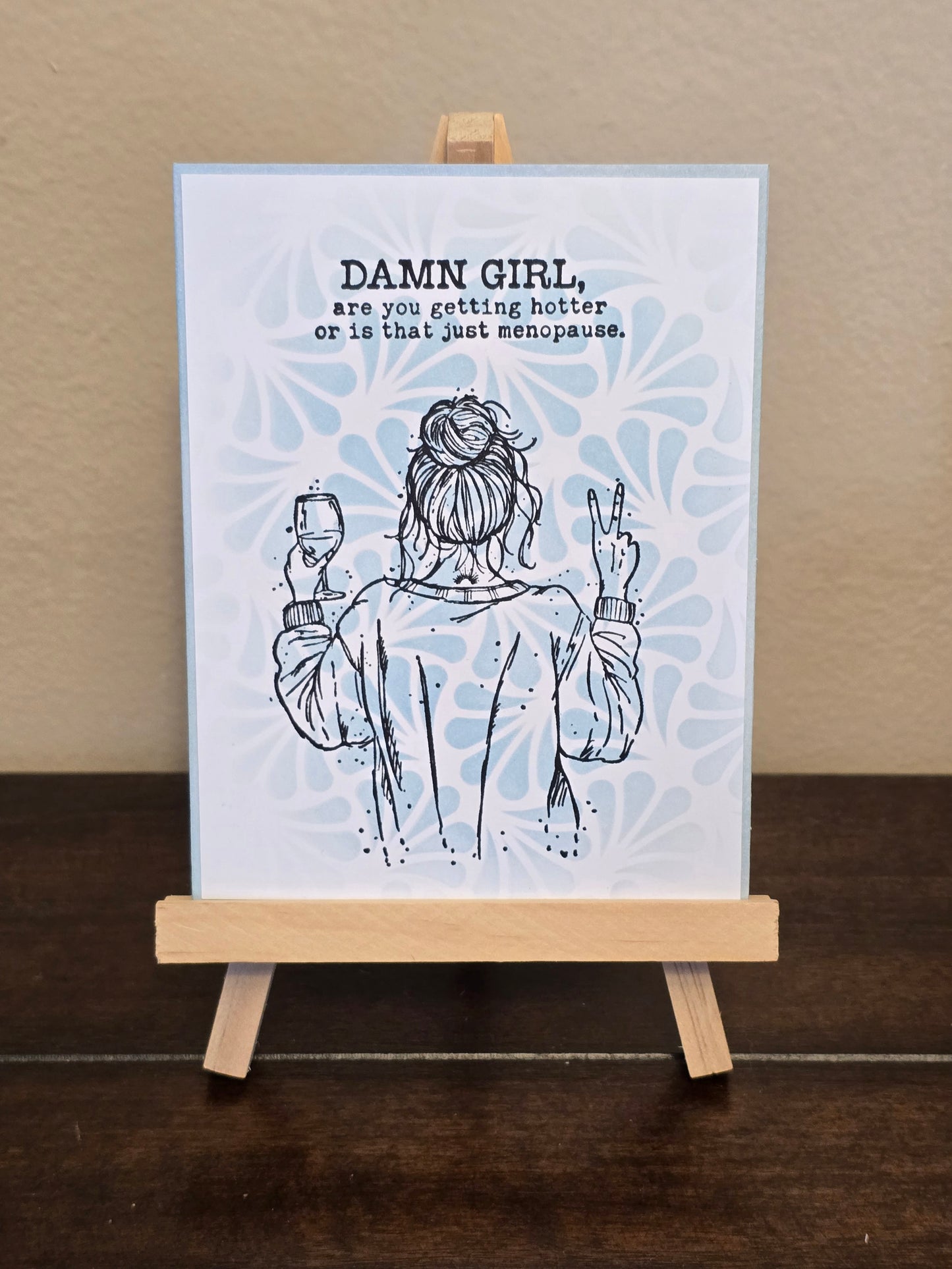 Sassy Girl Notecard Set (5 unique designs, blank Inside)