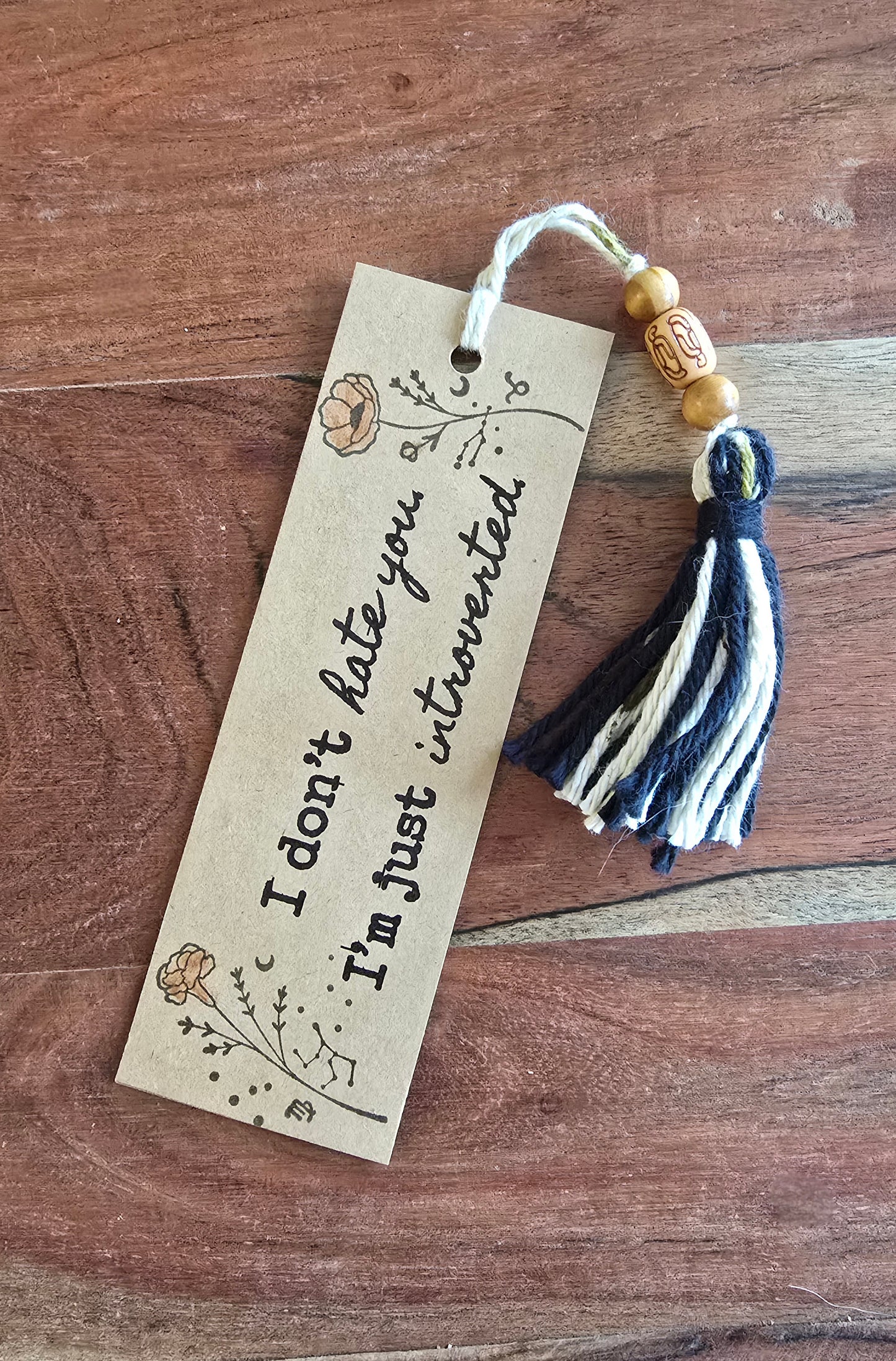 "I don't hate you. I'm just introverted." Bookmark