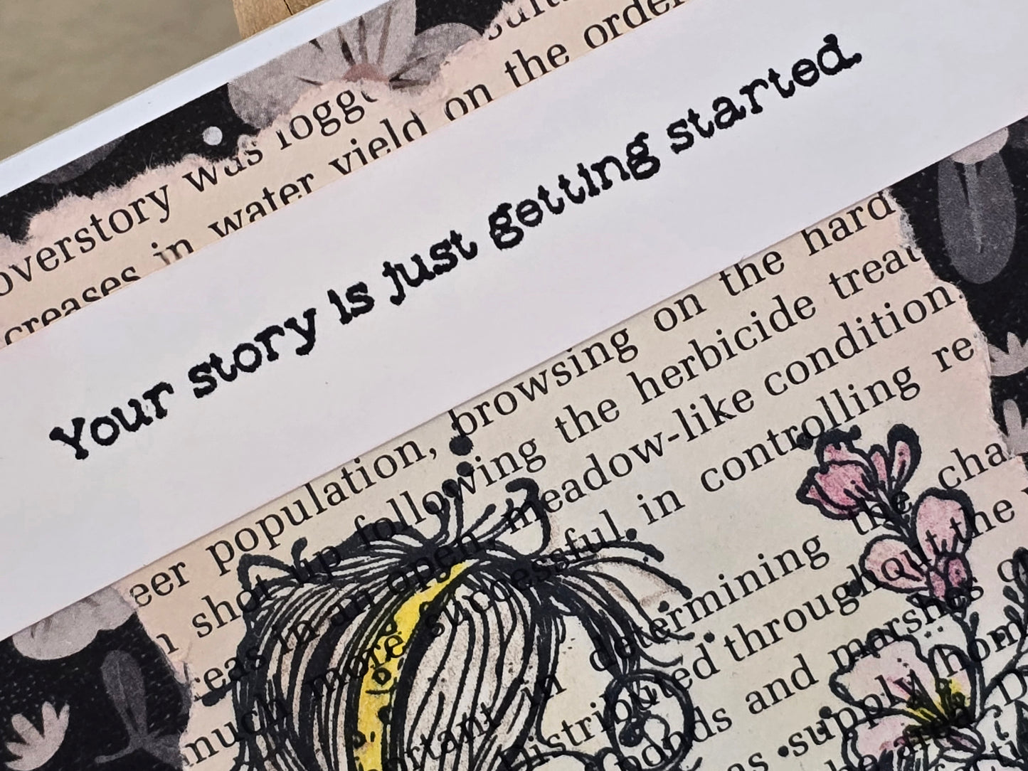 "Your story is just getting started." Handmade Greeting Card