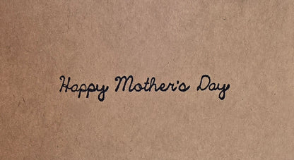 The best things in life begin in a mother's nest. Handmade Mother's Day Card