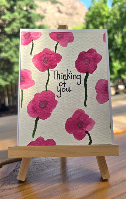 Watercolor Flowers - Assorted Notecards (Set of 4)
