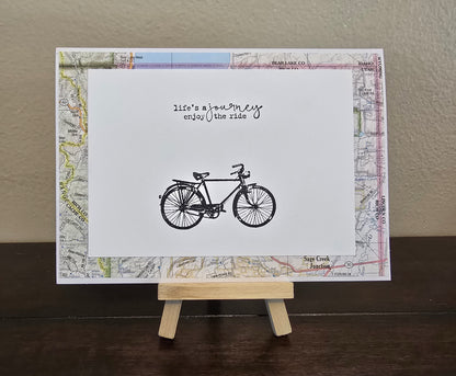 Life's a journey - enjoy the ride (Handmade Greeting Card)