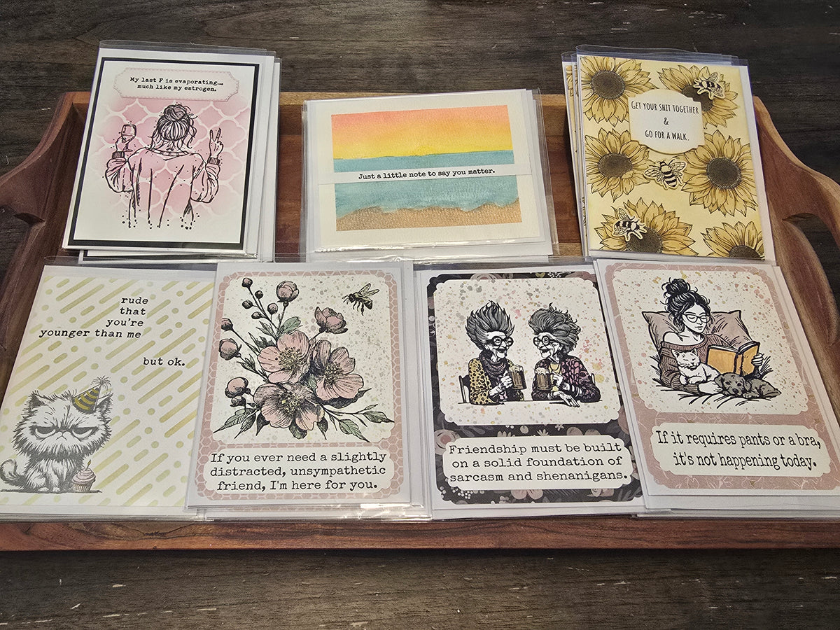 A2 4.25x5.5 Handmade Greeting Card @ Queen Bee Giftery