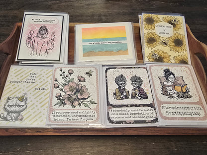 A2 4.25x5.5 Handmade Greeting Card @ Queen Bee Giftery