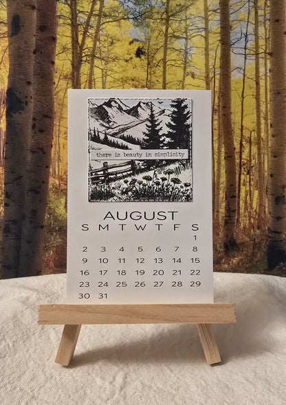 2026 Motivational Desk Calendar (Small) - Easel sold separately