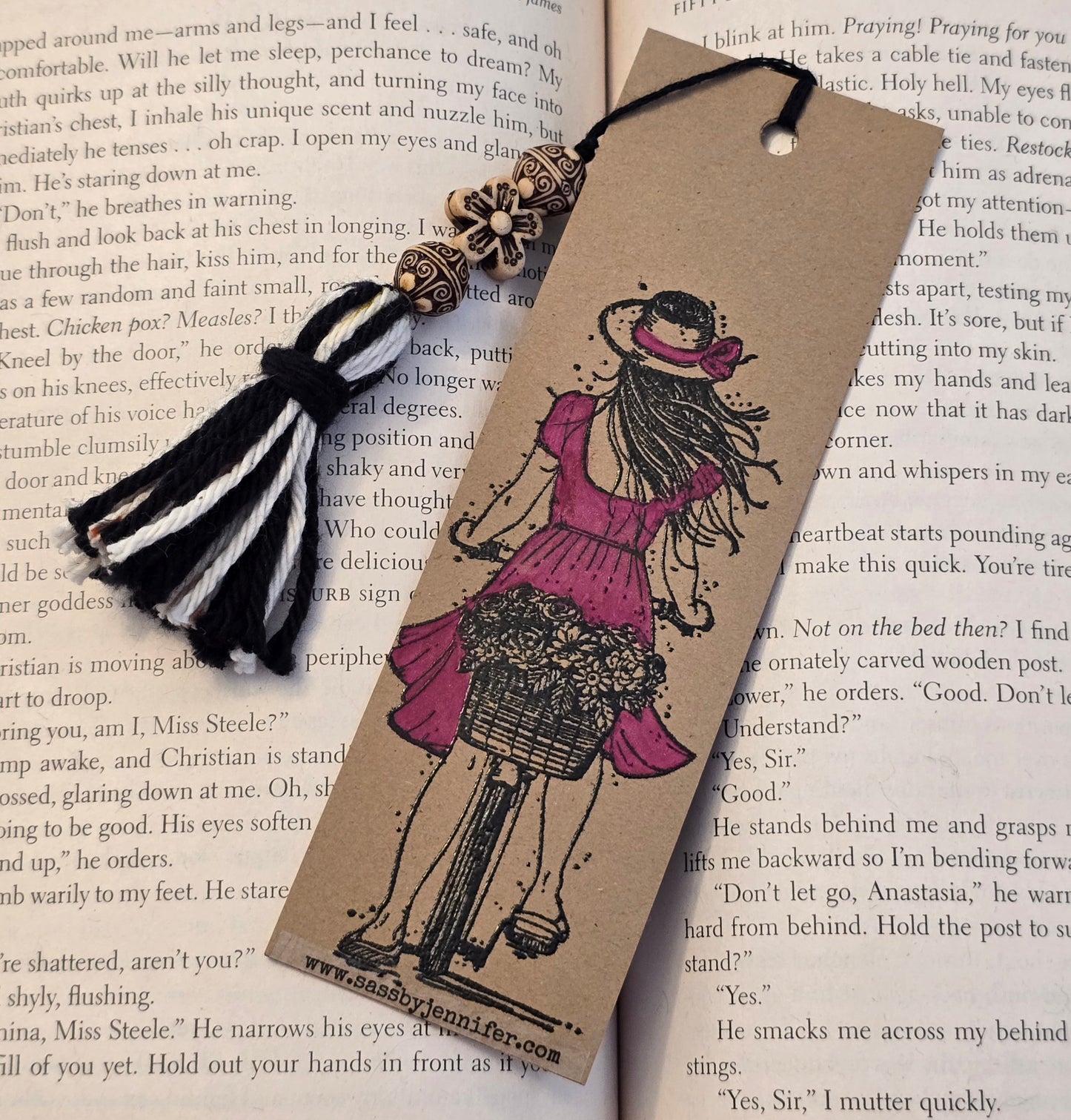 "I don't watch porn. I read it like a fucking lady." Handmade Bookmark