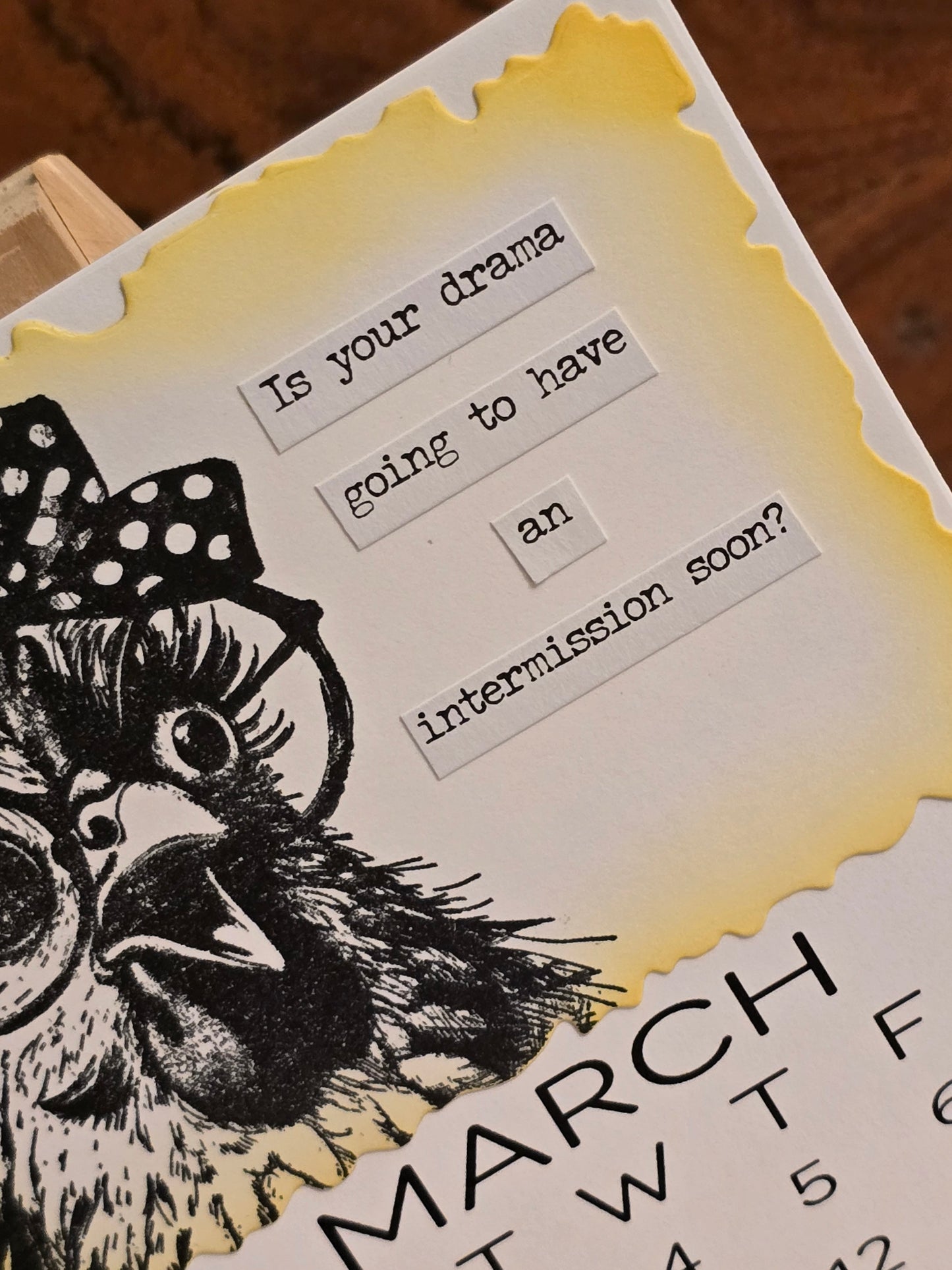 "Animals with Attitude" 2026 Desktop Calendar (Small) - Easel sold separately