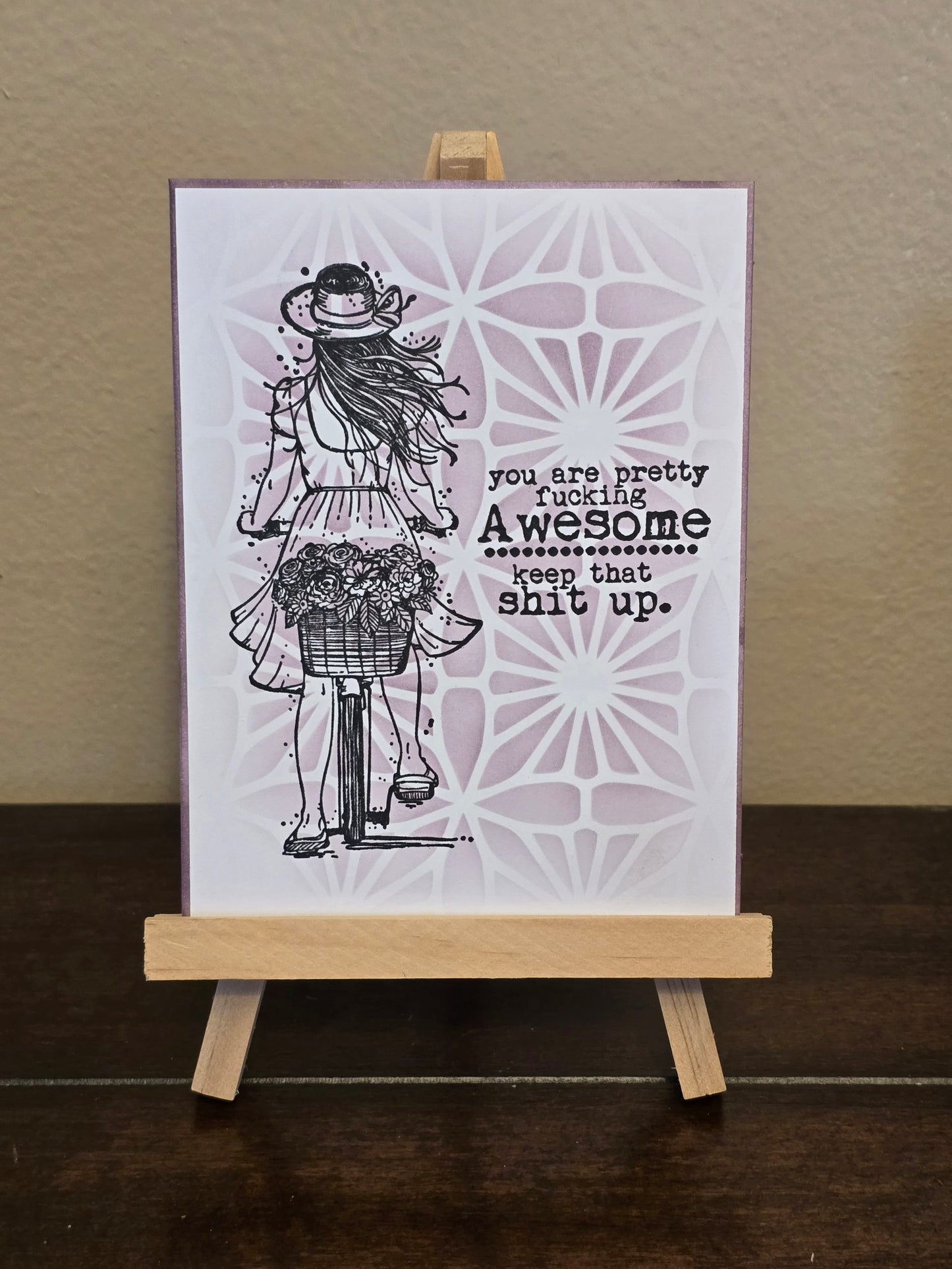 Sassy Girl Notecard Set (5 unique designs, blank Inside)