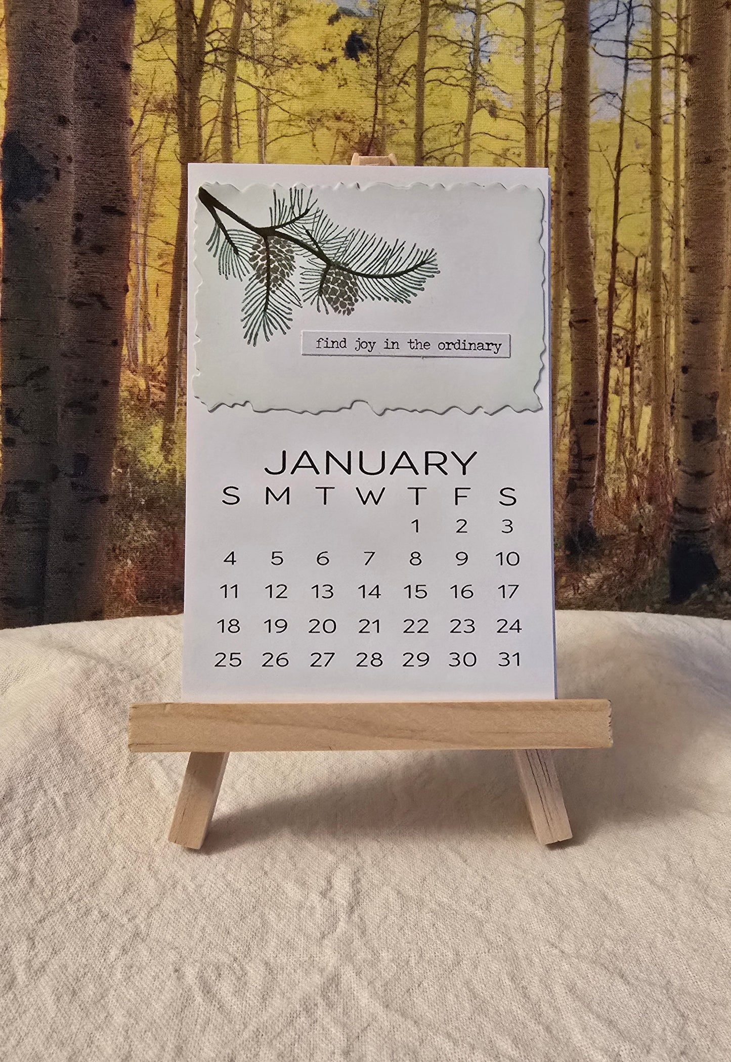 2026 Motivational Desk Calendar (Small) - Easel sold separately