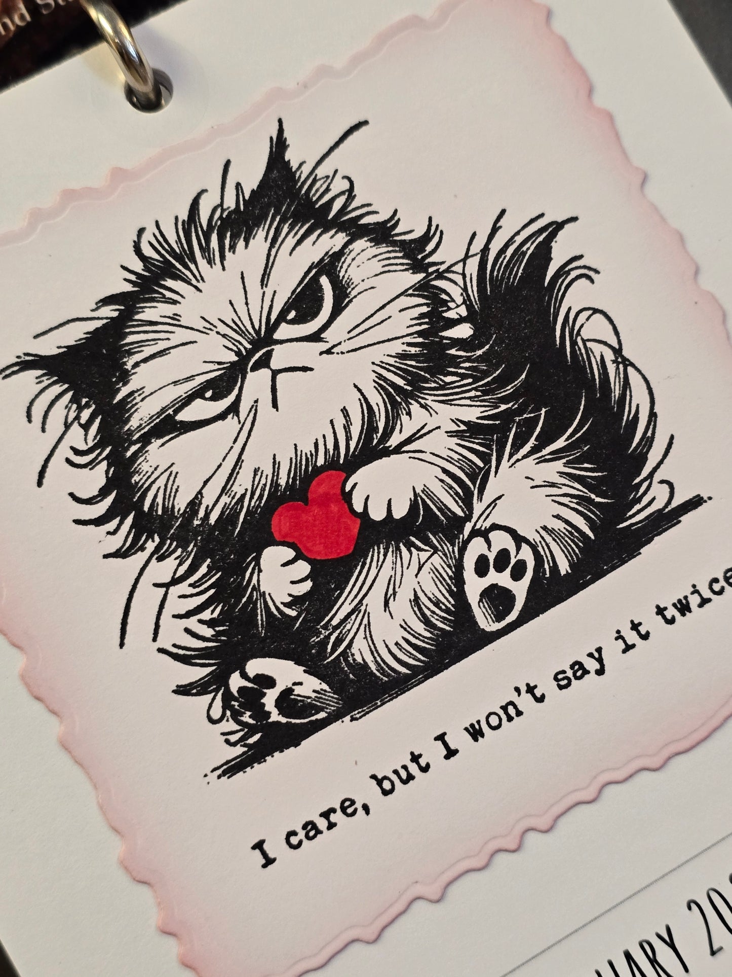 "Pissy Kitty" 2026 Hanging Calendar (Magnetic Hanger Hook Included)