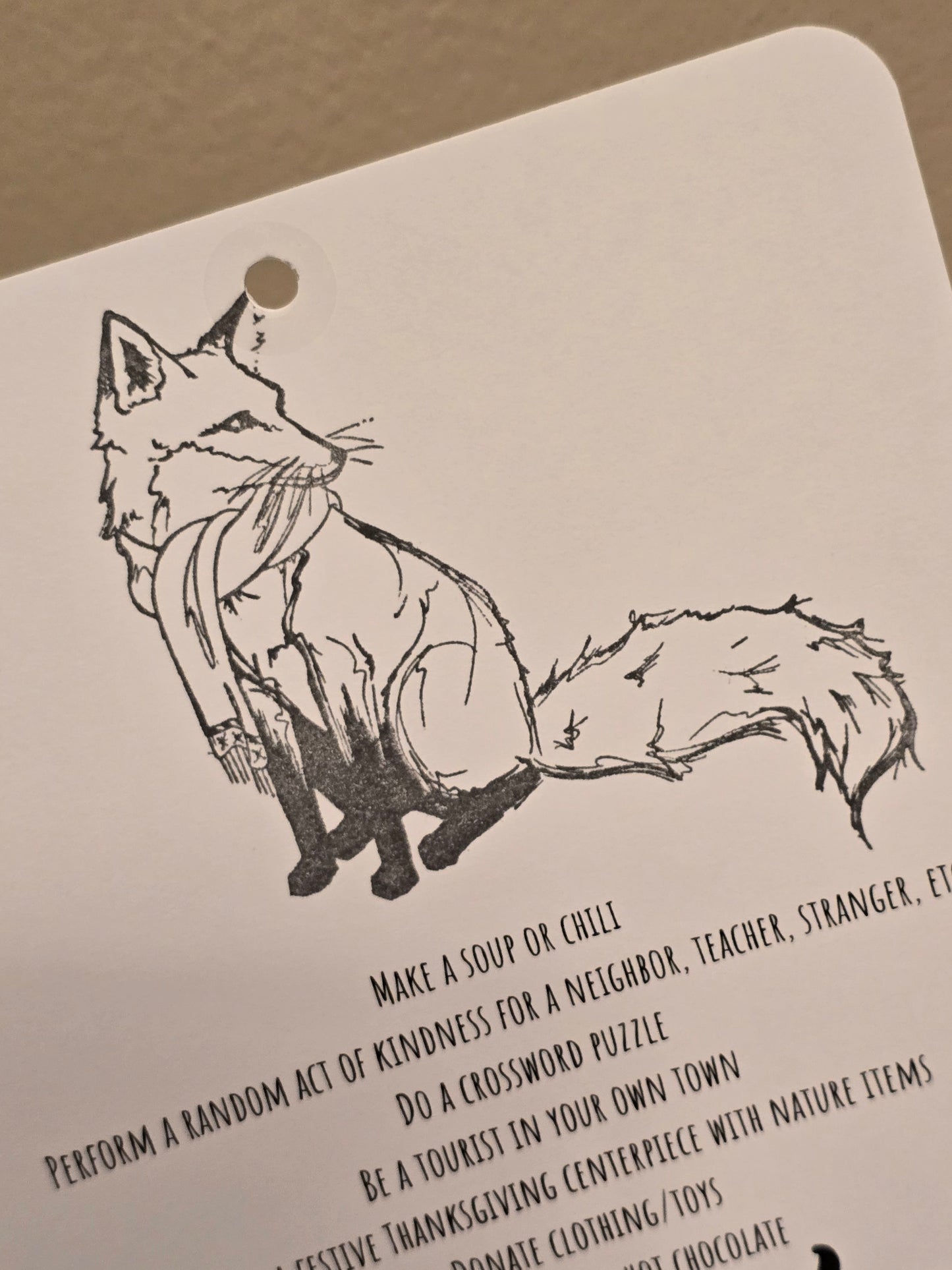 Bucket List Calendar (undated) - Simple Black & White (Magnetic Hanger Hook Included)