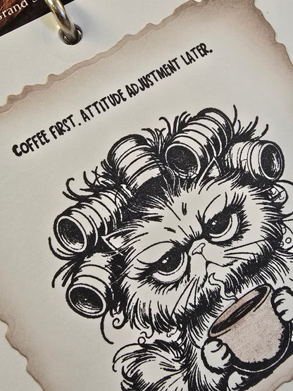 "Pissy Kitty" 2026 Hanging Calendar (Magnetic Hanger Hook Included)