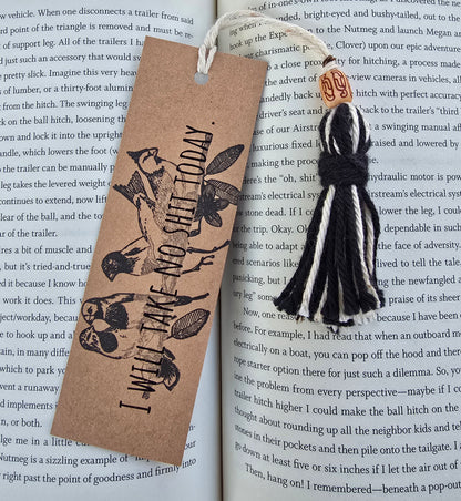 "I will take no shit today." Bookmark