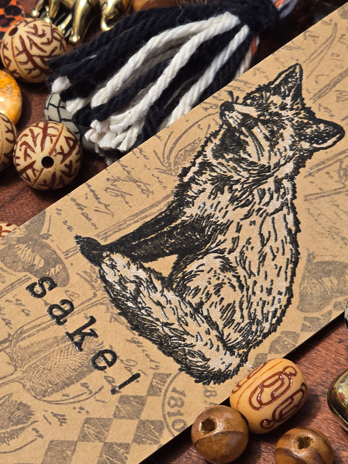 Oh, for fox sake! Coordinating Handmade Bookmark and Notebook Set