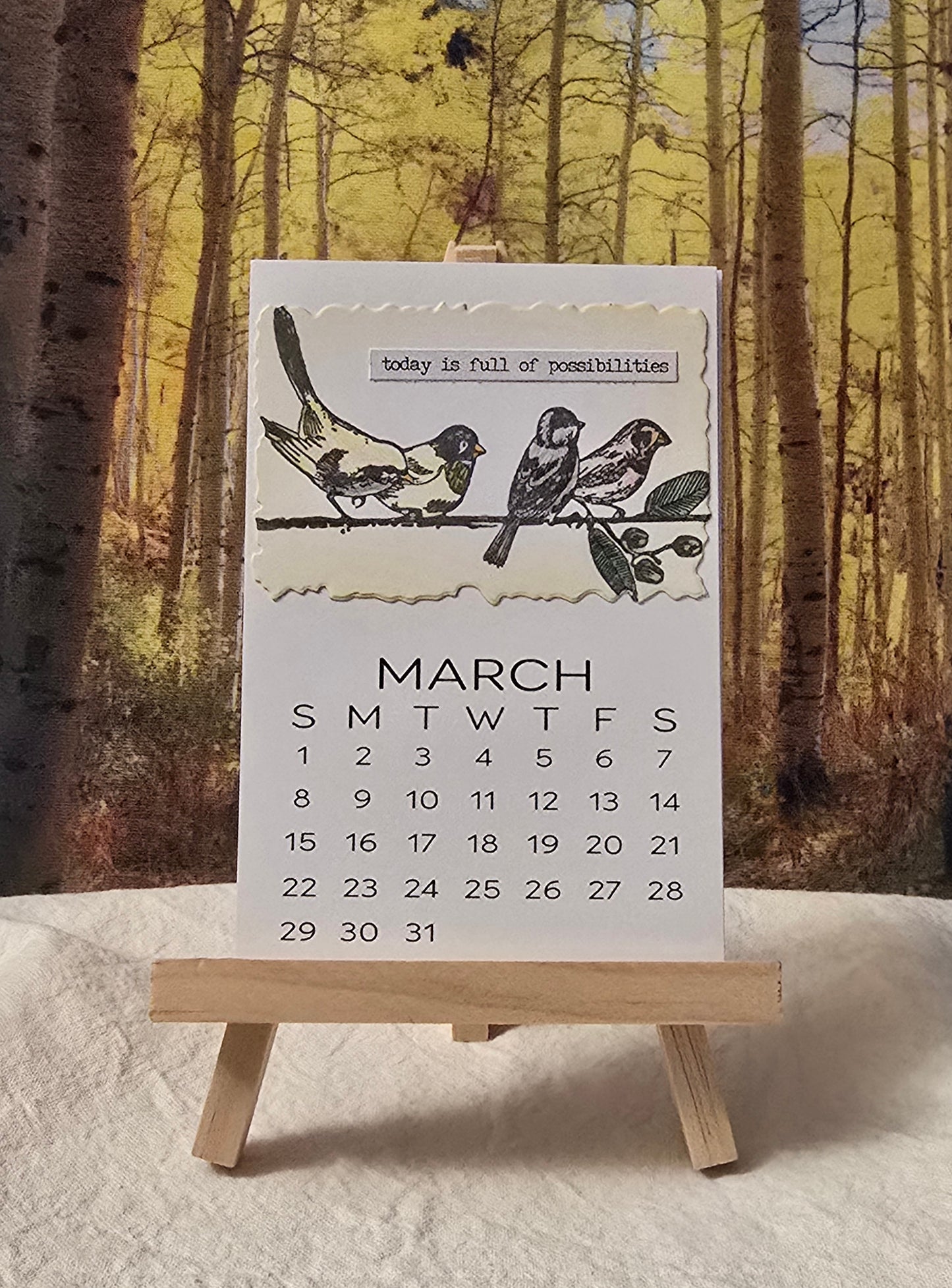 2026 Motivational Desk Calendar (Small) - Easel sold separately