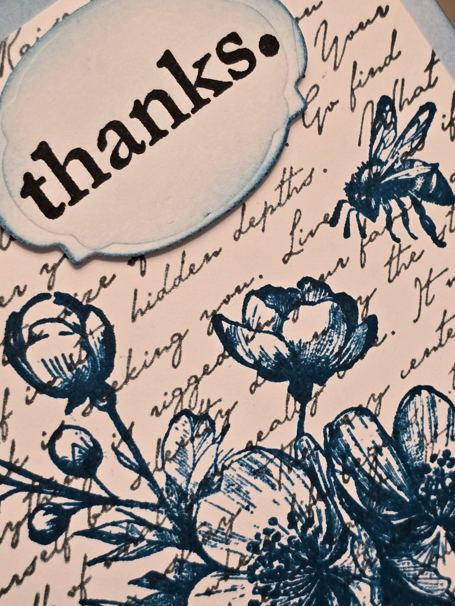 "thanks." Notecard set (5 unique designs, blank inside)