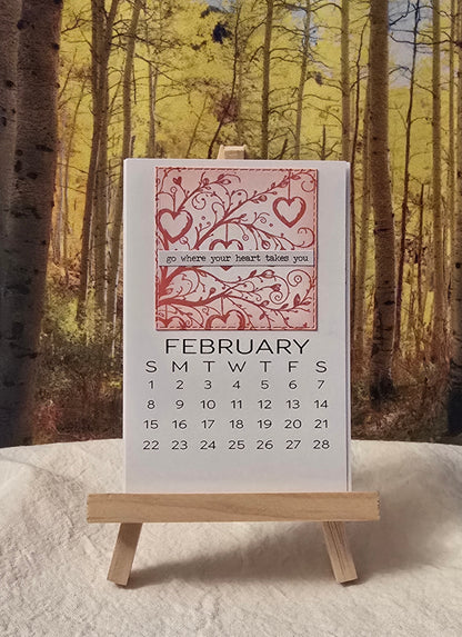 2026 Motivational Desk Calendar (Small) - Easel sold separately