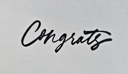 "nice hat" Handmade Graduation Card (without spring feature)