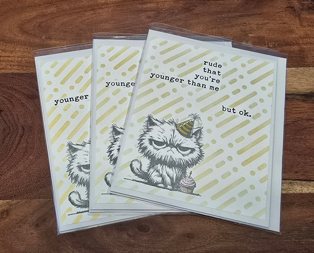 A2 4.25x5.5 Handmade Greeting Card @ Queen Bee Giftery